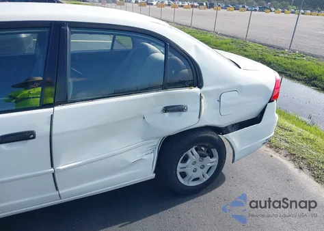 2001 Honda Civic Lx from USA, damaged, VIN 2HGES16501H613792